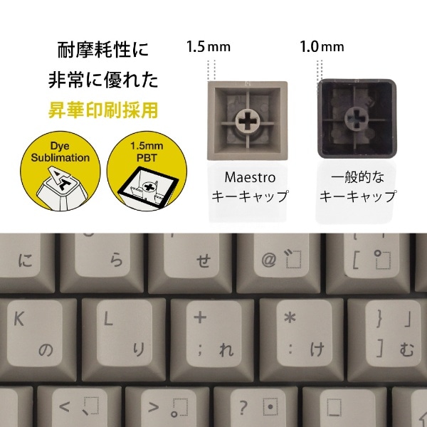 MaestroFL 英語配列 US 青軸 メカニカル フル キーボード USB-A / USB