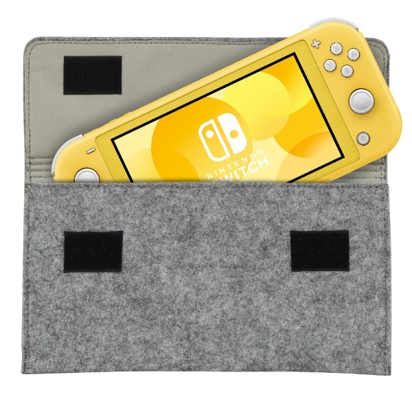 フェルトポーチ for Nintendo Switch Lite GRAY ILXSL302[ニンテンドー ...