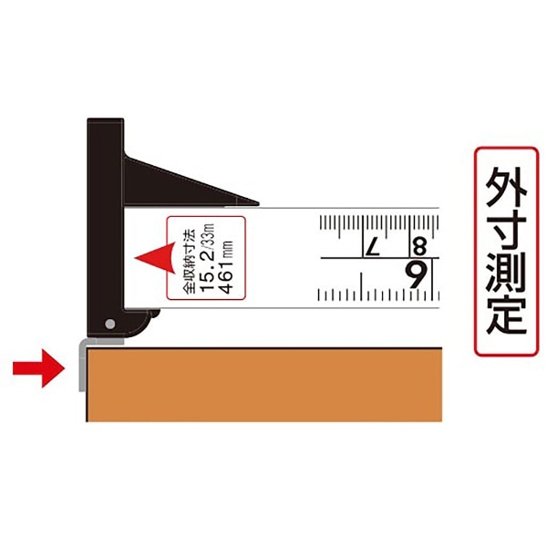 シンワ ３倍尺 のび助 一方向式２ Ｃ１２尺 併用目盛 65193(65193