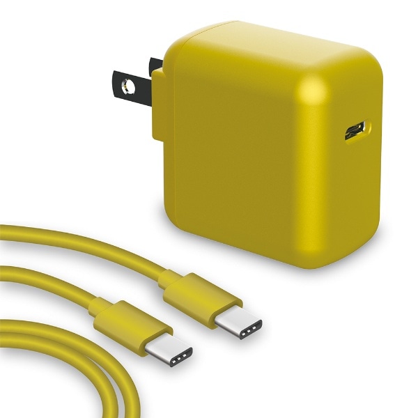 Switch Lite】SwitchLite用 USB-C 充電器 イエロー BKS-NSL008【処分品