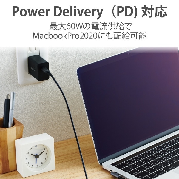 USB-C ⇔ USB-Cケーブル [充電 /転送 /0.5m /USB Power Delivery /60W
