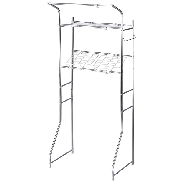 タオル掛付ステンレス洗濯機ラック2段 N-7566(N-7566): ビックカメラ