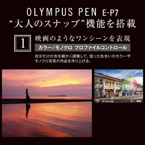 OLYMPUS PEN E-P7 ボディー ミラーレス一眼カメラ シルバー [ボディ