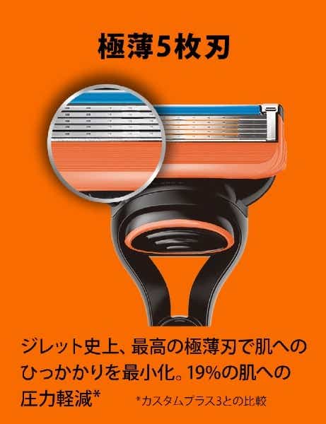 Gillette（ジレット）フュージョンマニュアル 本体＋替刃6個付(ﾌﾕｼﾞﾖﾝ