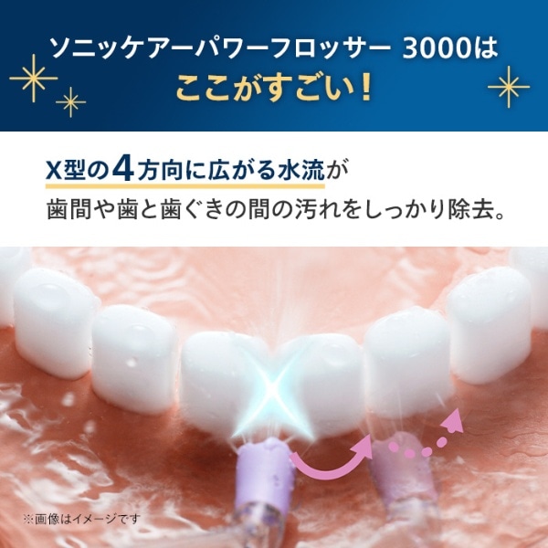 口腔洗浄器 ソニッケアーパワーフロッサー 3000 ホワイト HX3711/22(ホワイト): ビックカメラ｜JRE MALL