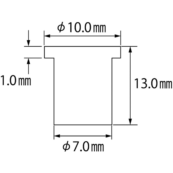 エビ ブラインドナット エビナット (平頭・アルミ製) 板厚3.2 M6×1.0(1000個入) NAD6M - 4
