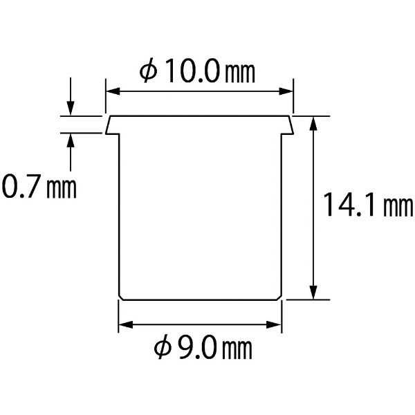 エビ ブラインドナット“エビナット”(薄頭・ステンレス製) 板厚1.5 M3×0.5(200個入) NTK3M15 - 5