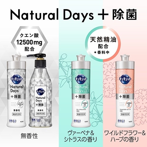 キュキュット Natural Days＋除菌 本体 240mL 無香性(ｷﾕｷﾕﾂﾄNDﾑｺｳﾎﾝ