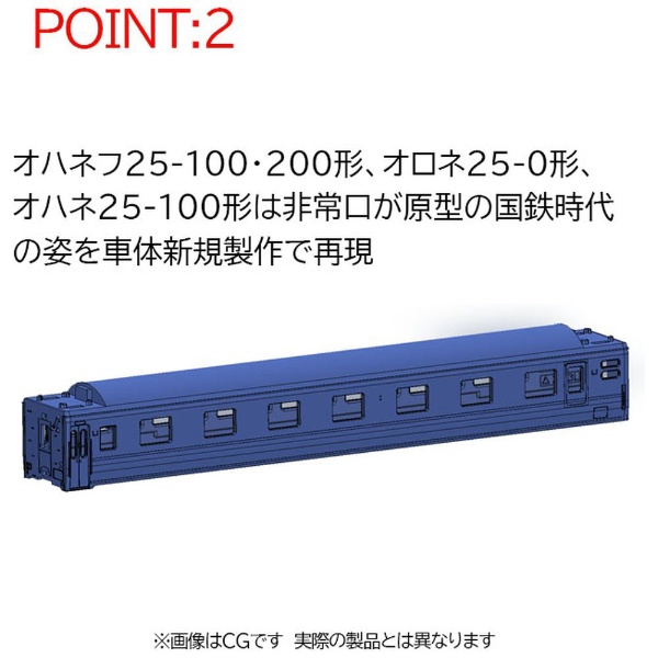 Nゲージ】98802 国鉄 24系25-100形特急寝台客車（はやぶさ）セット（7