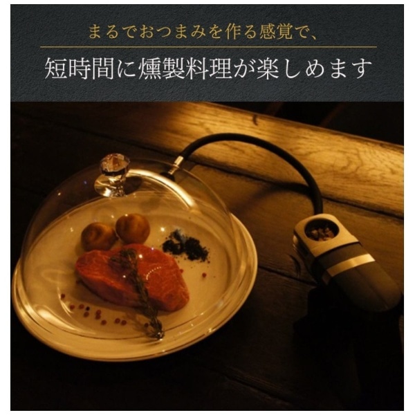 ポータブル燻製調理器 HomiaBirnerSmokingInfuser(ブラック