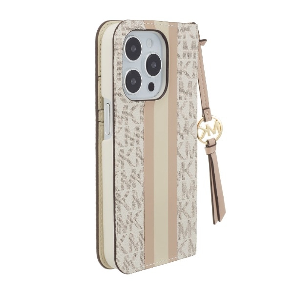 MICHAEL KORS - Folio Case Stripe With Tassel Charm for MagSafe for