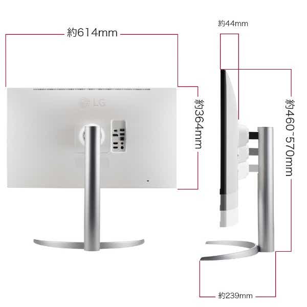 USB-C接続 PCモニター 27UQ850-W [27型 /4K(3840×2160） /ワイド