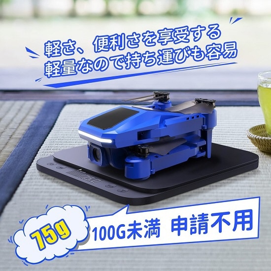 Holy Stone トイドローン 小型 100g未満 バッテリー3個 1080Pカメラ