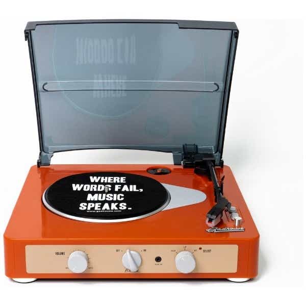 レコードプレーヤー Brad Retro record TANGERINE GAD001005TN