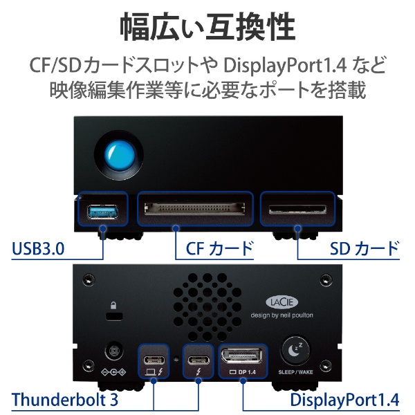 STHS20000800 外付けHDD Thunderbolt 3接続 (Thunderbolt 3 / USB-A