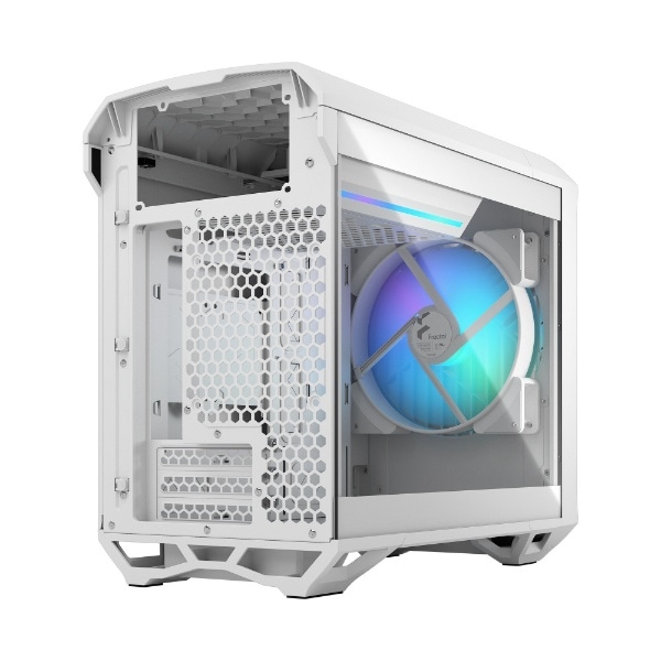 PCケース [Mini-ITX /Mini-DTX] Torrent Nano White RGB TG Clear Tint