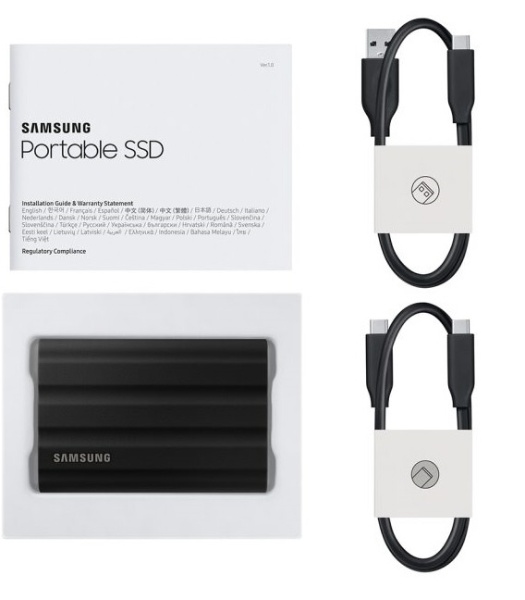 MU-PE4T0S-IT 外付けSSD USB-C＋USB-A接続 Portable SSD T7 Shield