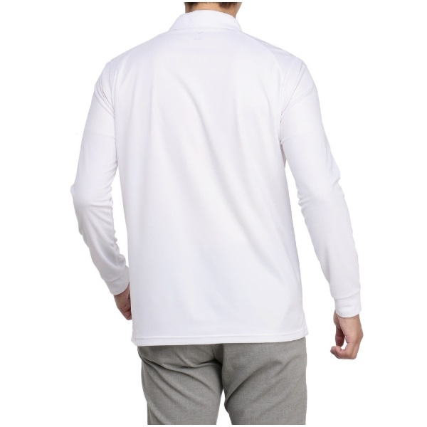 メンズ ベーシック長袖共衿シャツ(XLサイズ/ホワイト)E2MAAA30