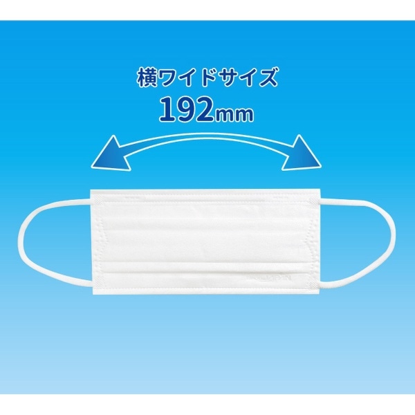 BIHOU（ビホウ）横ワイド まっ白なやさしいマスク 7枚入 個包装