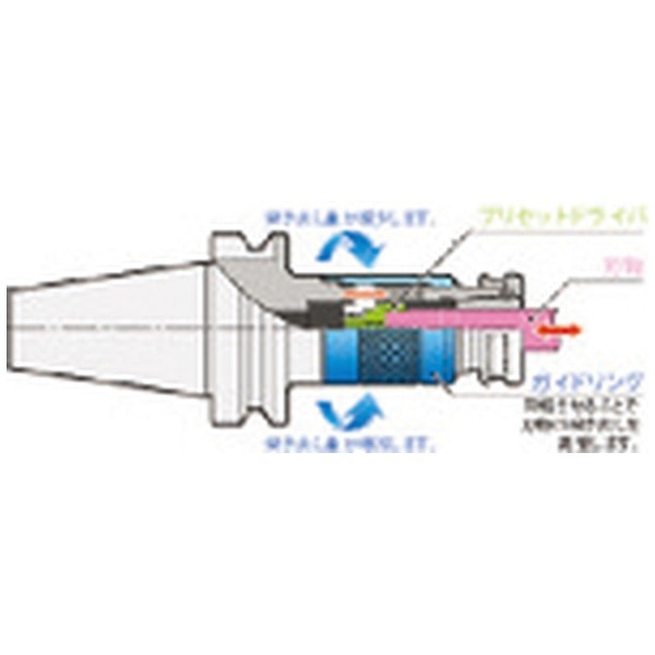 ＮＴ 高さ調整式シンクロ用タップホルダ シャンクＢＴ４０ １５０Ｌ