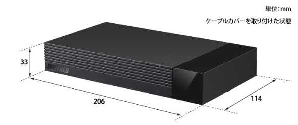 HDV-CCD2U3BA 外付けHDD USB-A接続 テレビ・レコーダー録画用(Chrome