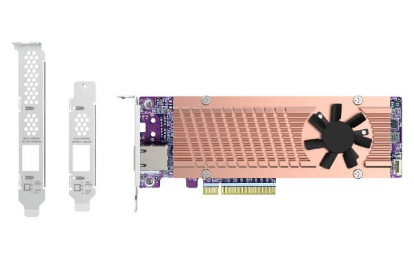 QNAP NAS用 拡張カード Dual M.2 2280 PCIe Gen4 NVMe SSD & single