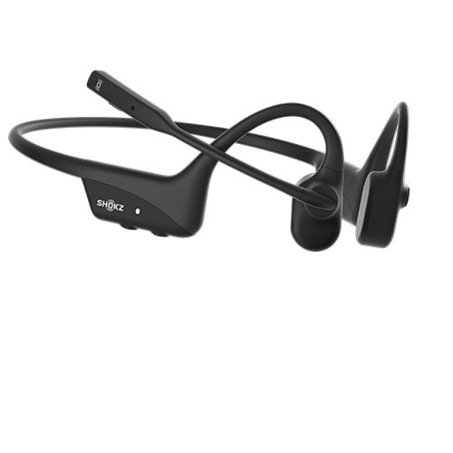ブルートゥースイヤホン 耳かけ型 骨伝導 OpenComm2 UC USB-A Black
