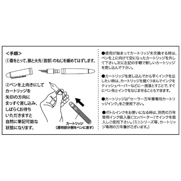 万年筆用カートリッジインク 染料 12本入 ブルー 13-0404-140(ブルー