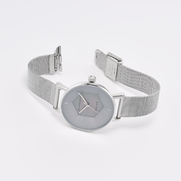 Volare Solar Silver Mesh Strap 34mm WVS23SR001W KLASSE14 シルバー