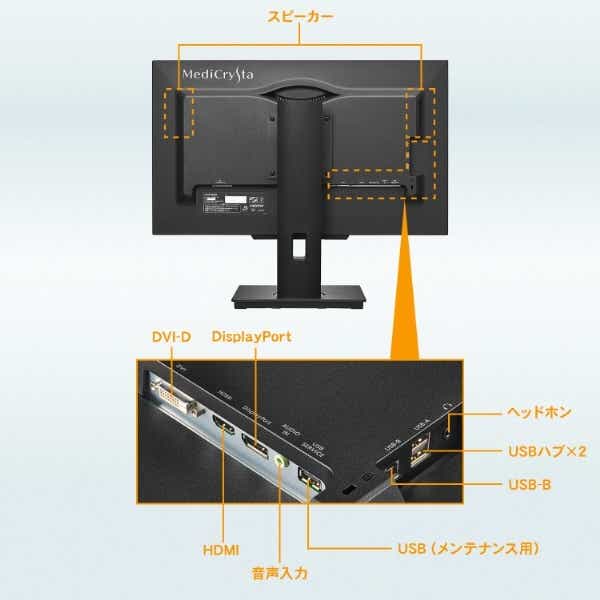 PCモニター 2MP医用画像参照用「MediCrysta」 ブラック LCD-MD241D