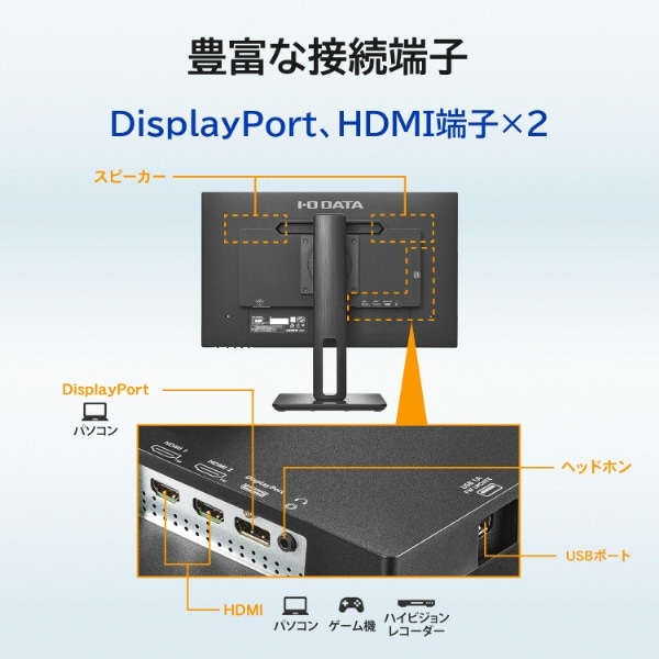 PCモニター フリースタイルスタンド＆100Hz ブラック LCD-D241SD-F