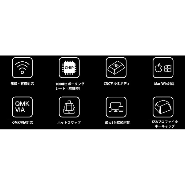 キーボード Q1 Pro RGBライト(茶軸) カーボンブラック Q1P-M3-JIS