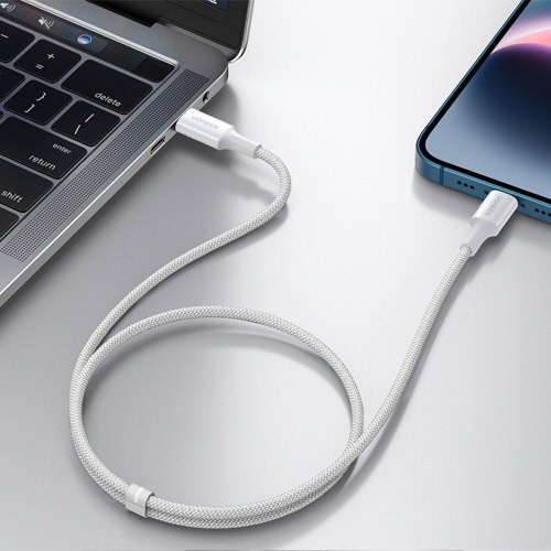 UGREEN USB-C to Lightning 高耐久ナイロン編組ケーブル 1m