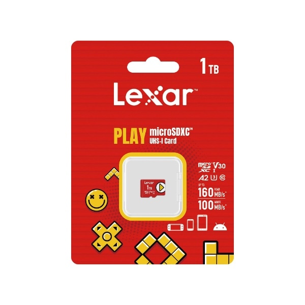 Lexar PLAY microSDXCカード 1TB UHS-I U3 V30 A2 LMSPLAY001T-B1NNJ ...