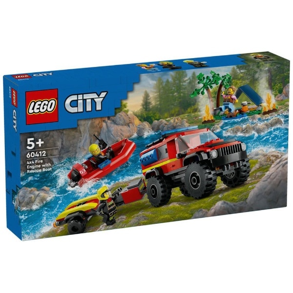 LEGO（レゴ） 60412 シティ 4WD消防車とレスキューボート(604124WD