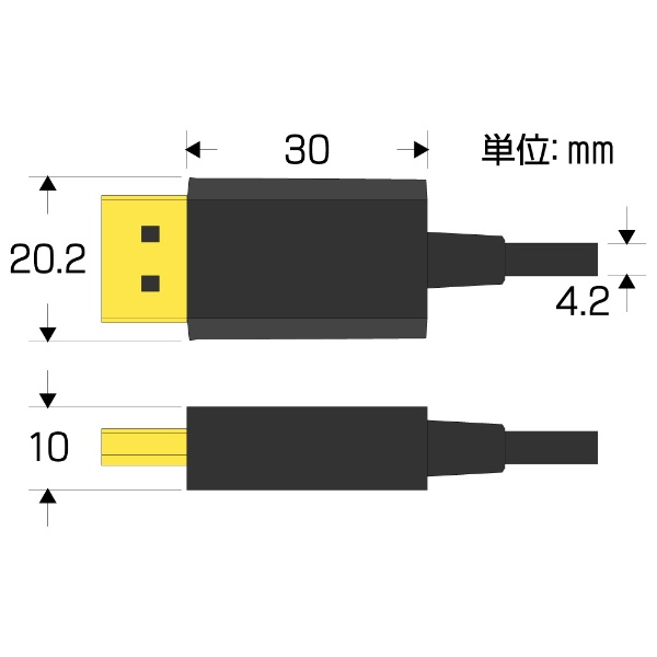 DisplayPortケーブル Ver1.4 8K対応 ブラック AMC-DPSN1415 [1.5m