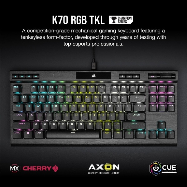 ゲーミングキーボード K70 RGB TKL MX SPEED CH-9119014-JP [USB /有線