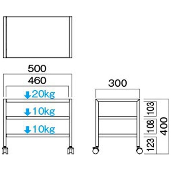 15V～20V型対応テレビ台 TV-A50H ハイタイプ[TVA50H](TVA50H