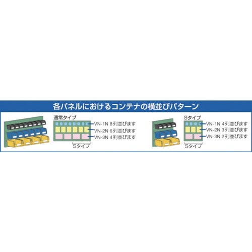 □TRUSCO コンテナラックパネル 490X320XH1240 T1200S(5010357