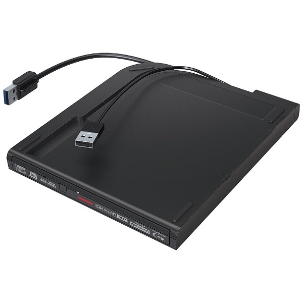 ポータブルブルーレイドライブ ブラック BRUHD-PU3-BK [USB-A