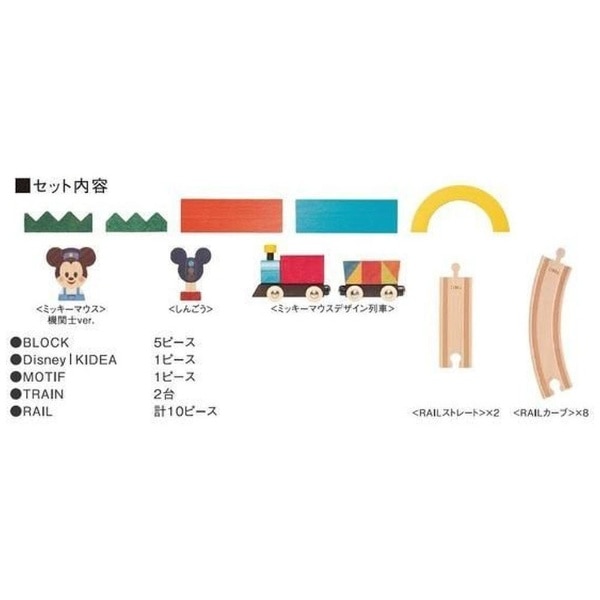 Disney KIDEA TRAIN＆RAIL[ミッキーマウス](ｷﾃﾞｱﾄﾚｲﾝﾐｯｷｰ