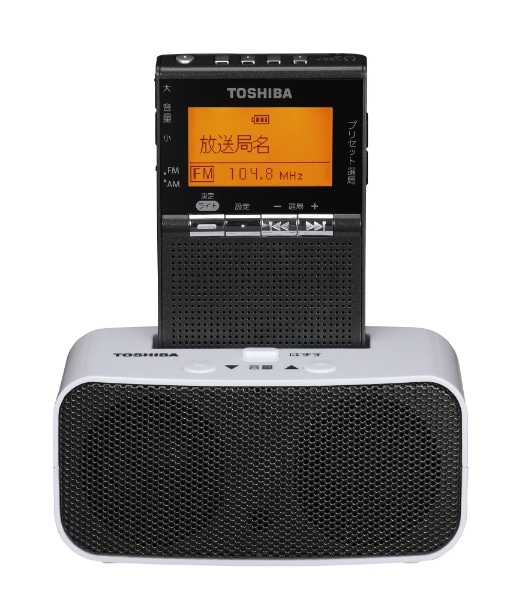ワイドＦＭ対応 ＦＭ／ＡＭ 携帯ラジオ（ブラック）TY-SPR8(KM) TY