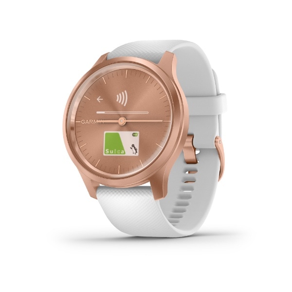 vivomove Style 【Suica対応】 GARMIN White/Rose Gold 010-02240-70