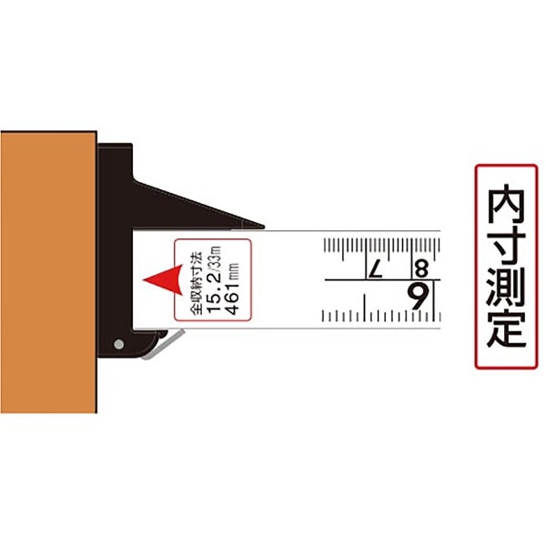 シンワ ３倍尺 のび助 一方向式２ ＡＢ６尺６寸 併用目盛 65191(65191