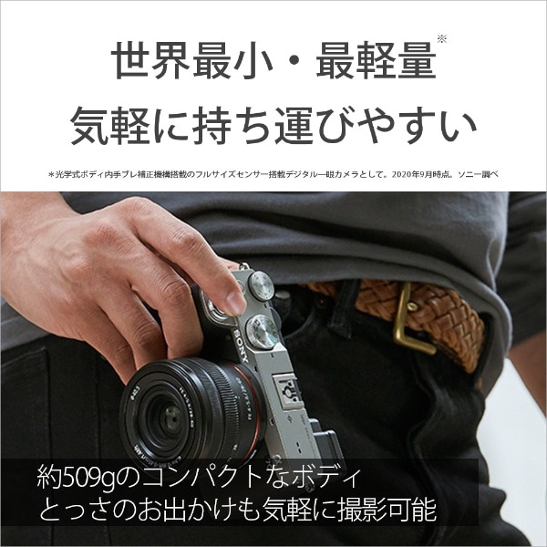 α7C【ボディ（レンズ別売）】ILCE-7C シルバー ミラーレス一眼カメラ