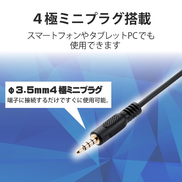 ヘッドセット ブラック HS-HP30TBK [φ3.5mmミニプラグ /両耳 /ヘッド