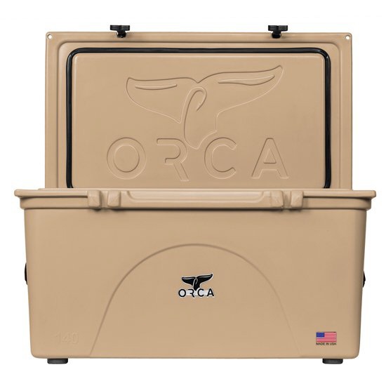 ハード クーラーボックス ORCA Coolers 140 Quart(550×1000×690mm/Tan