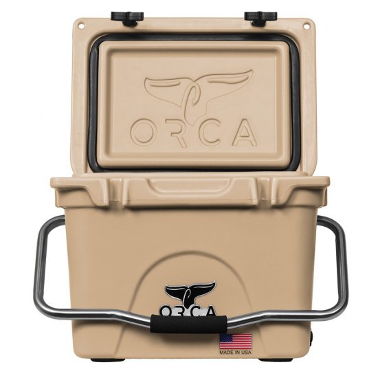 ハード クーラーボックス ORCA Coolers 20 Quart(380×480×350mm/Tan