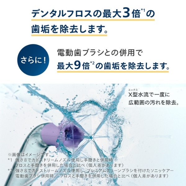 口腔洗浄器 ソニッケアー パワーフロッサー3000 ホワイト HX3711