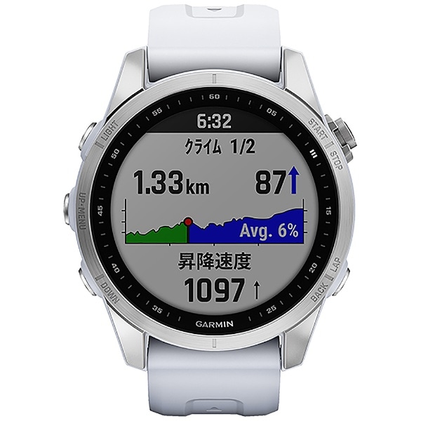 fenix 7S 【Suica対応】 GARMIN Silver Whitestone 010-02539-07